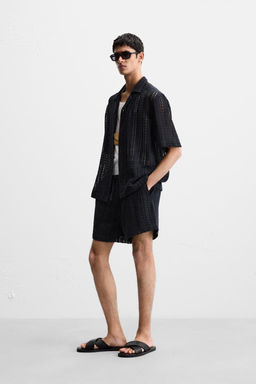 CROCHET TEXTURED SHIRT - Zara фото 13