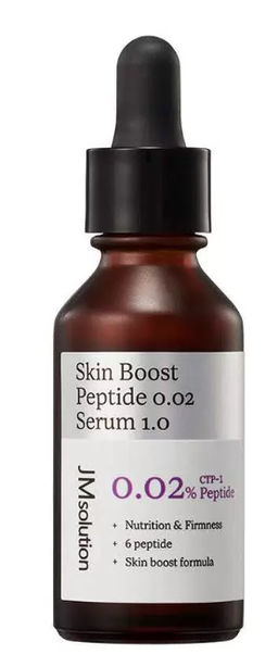 НОВИНКА! JMSOLUTION Сыворотка с пептидами антивозратная Skin Boost Peptide 0.02 Serum 1.0 (30 мл)  фото 3
