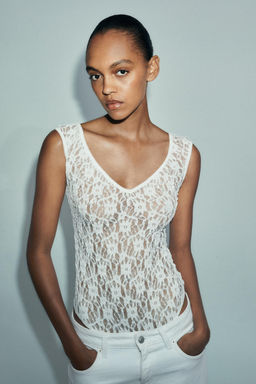 LACE BODYSUIT - Zara фото 11