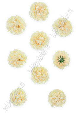 Головки цветов 5 см (10 шт) SF-7874, бежевый/персиковый