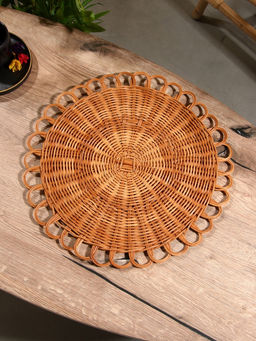 Подставка под горячее, 40×40×1 см, ротанг