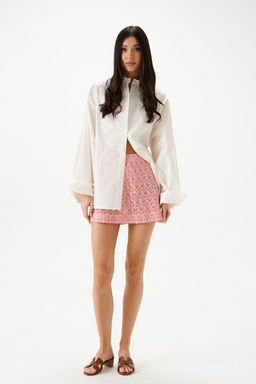 Юбка Annete А1453 из полиэстера и хлопка розовая фото 2