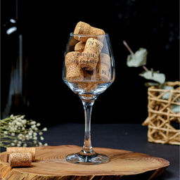 Бокал для вина с надписью Мечты сбываются, 350 мл