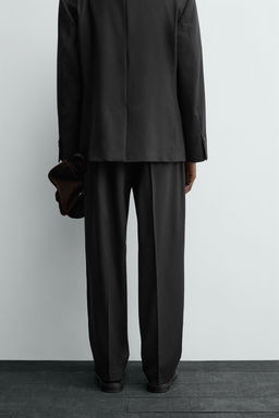 TEXTURED SUIT TROUSERS - Zara фото 3