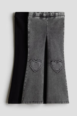 Pack de 2 leggings acampanados