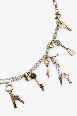 CONTRASTING METAL KEY BELT - Zara фото 8