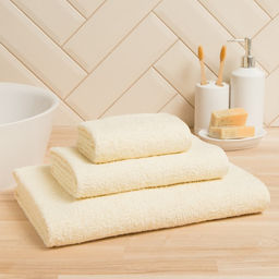 Полотенце махровое Экономь и Я 70*140 см, цв. молочный, 100% хлопок, 320 гр/м2  фото 2