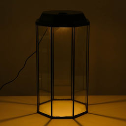 Аквариум "Восьмигранный" с крышкой, 50 литров, 33 х 33 х 60/67 см, венге