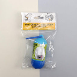 Контейнер с пакетами для уборки за собаками А кто это сделал? (рулон 15 шт) - Пушистое счастье фото 3