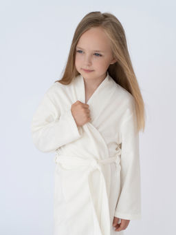 Халат детский молочный