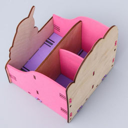 Органайзер для канцелярии, 14?14?16 см, Минни Маус и единорог