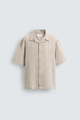 100% LINEN RELAXED FIT SHIRT - Zara фото 7
