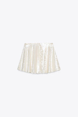 SEQUINNED MINI SKORT - Zara фото 11
