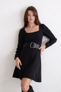 Платье с вырезом каре отрезное по талии - Martichelli фото 17