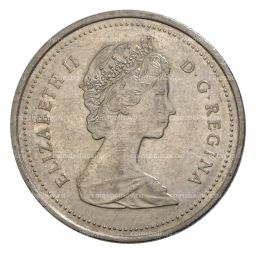 25 центов 1987 года Канада