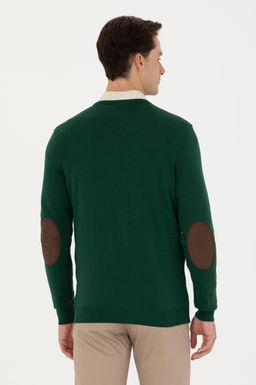 U. S. Polo Assn Мужской зеленый базовый свитер - U.s. polo assn фото 19