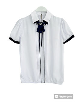 701261 Блуза шифоновая с брошью ModaLora