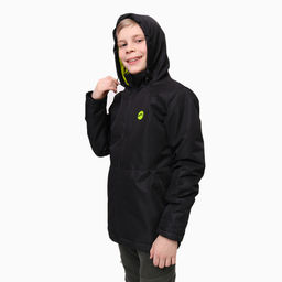 RODOS Куртка для мальчика мембрана демисезон М-245 Чёрный/Чёрный/Лайм