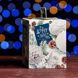 Цена за 5 шт. Подарочная коробка Счастливого Нового Года, 12,4 х 13,4 х 15,6 см - Simaland фото 4