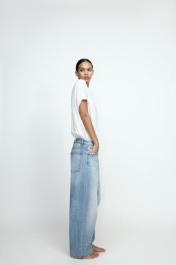 TRF BAGGY BALLOON MID-WAIST JEANS - Zara фото 9