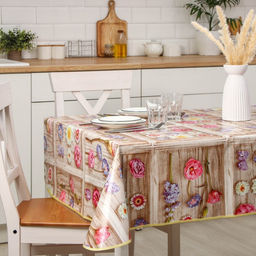 Скатерть на тканевой основе с бейкой Кармен, 135110 см