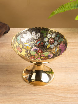 Креманка «Разноцветье», 14×14×10.5 см, латунь