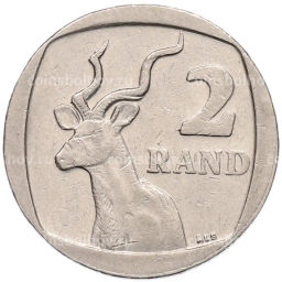 Монета 2 рэнда 2005 года ЮАР