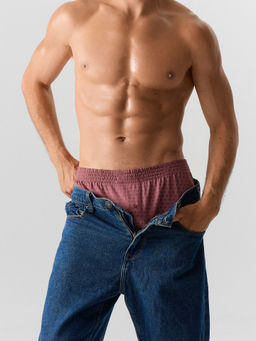 Цена за 2 штуки! Трусы мужские бордовые с принтом - Mark formelle фото 6