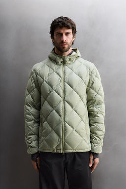 HOODED 100% FEATHER DOWN PUFFER JACKET - Zara фото 12