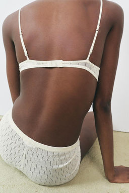 CHUNKY KNIT BRALETTE WITH BOW - Zara фото 3