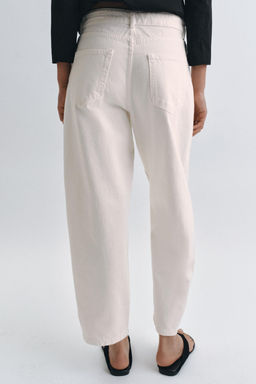 JEANS ZW COLLECTION TAPERED MID-WAIST - Zara фото 17