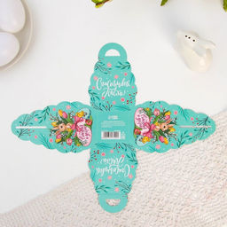 Цена за 10 шт. Коробочка подарочная для яйца «Кролик» на пасху, 25×30 см