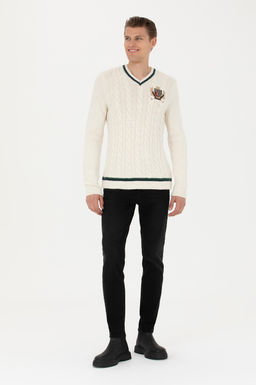 Мужской кремовый свитер - U.s. polo assn фото 18