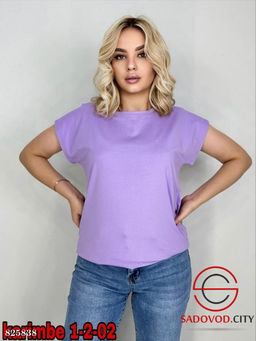 Футболка женская однотонная