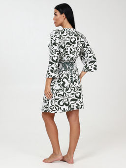 154 ЖЕНСКИЙ ХАЛАТ (Зелёные цветы) - А-дина фото 4