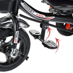 Велосипед 3-х колесный, резиновые покрышки, фиолетовый