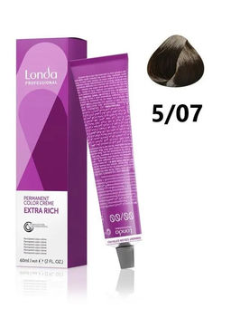 Стойкая краска 5/07 светлый шатен натурально-коричневый LondaColor - Londa professional фото 2