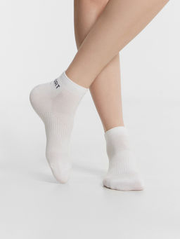 Носки женские спортивные укороченные белые в наборе, 3 пары - Mark formelle фото 3