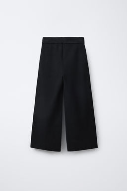 KNITTED WIDE-LEG TROUSERS - Zara фото 2
