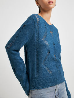 10200310394 Джемпер жен. Marmorata сине-зеленый