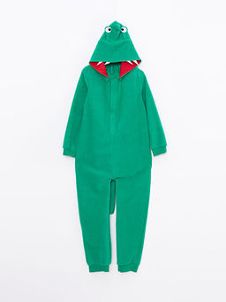 Kap??onlu Nak??l? Uzun Kollu Polar Erkek ?ocuk Tulum - Waikiki фото 3