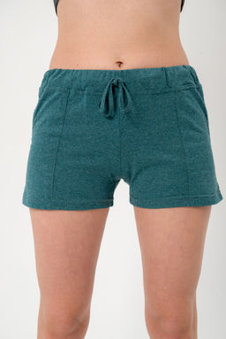 Шорты женские из кулирки Молодежные изумруд - Амадэль фото 6