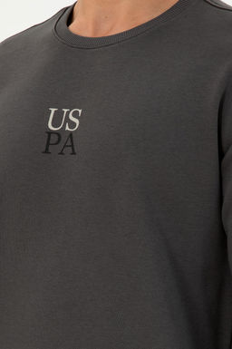 Мужской базовый свитшот антрацитового цвета Неожиданная скидка в корзине - U.s. polo assn фото 7