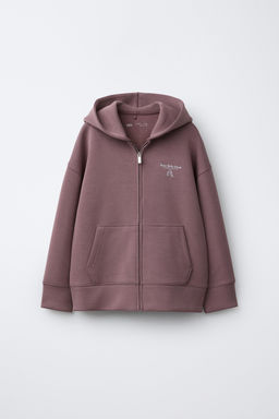 HOODIE WITH ZIP AND MODAL BALLET - Zara фото 8
