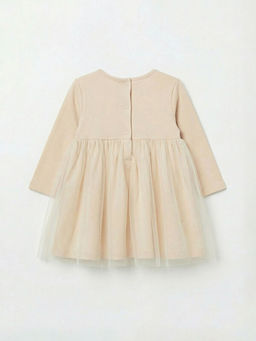 Minnie Mouse Bask?l? K?z Bebek T?ll? Elbise