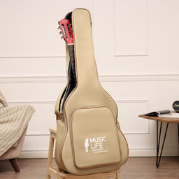Чехол для гитары Music Life, премиум, бежевый, 105×44×14 см