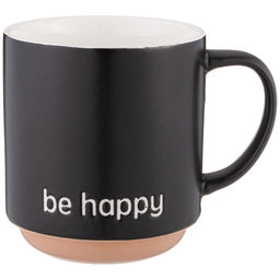 КРУЖКАBE HAPPY 410 МЛ ЧЕРНАЯ