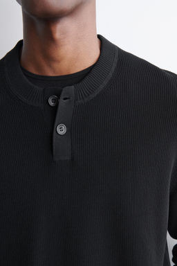JERSEY DE ALGOD?N CON CUELLO HENLEY - H&m фото 5