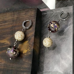 Серьги из муранского стекла