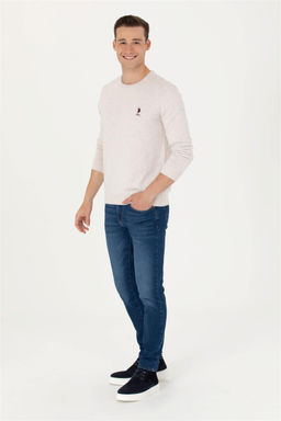 U. S. Polo Assn Мужской базовый свитер из каменного меланжа - U.s. polo assn фото 10